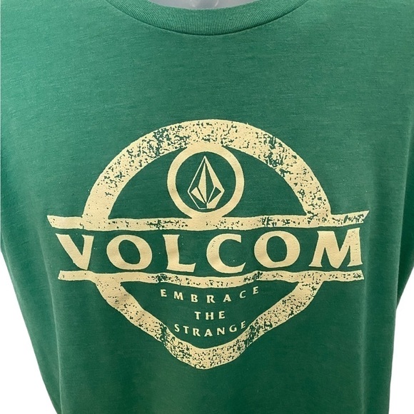 Volcom Stone “Embrace the Strange” Green Tee Shirt Men M Medium - Picture 2 of 6